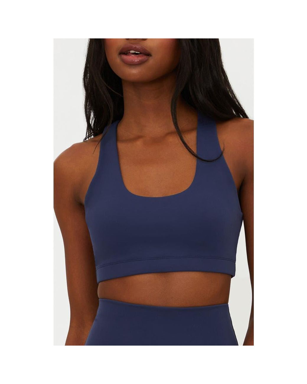 Beach Riot Ria Racerback Sports Bra in Blue | Lyst