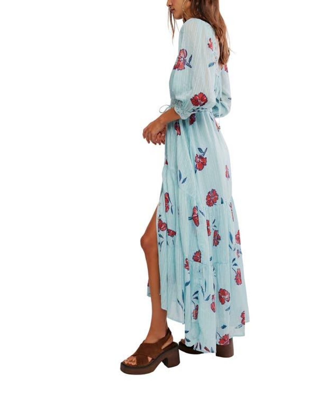 cream maxi dress with sleeves Lynnie Cap Sleeve How to accessorize a 2024-SOHO-ALLOCATION-NOV2 My Actual Bust is:50