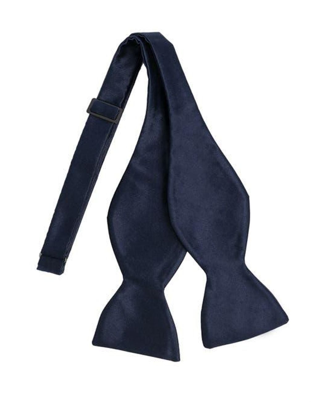 Brooklyn Brigade Blue Solid Satin Bow Tie for men