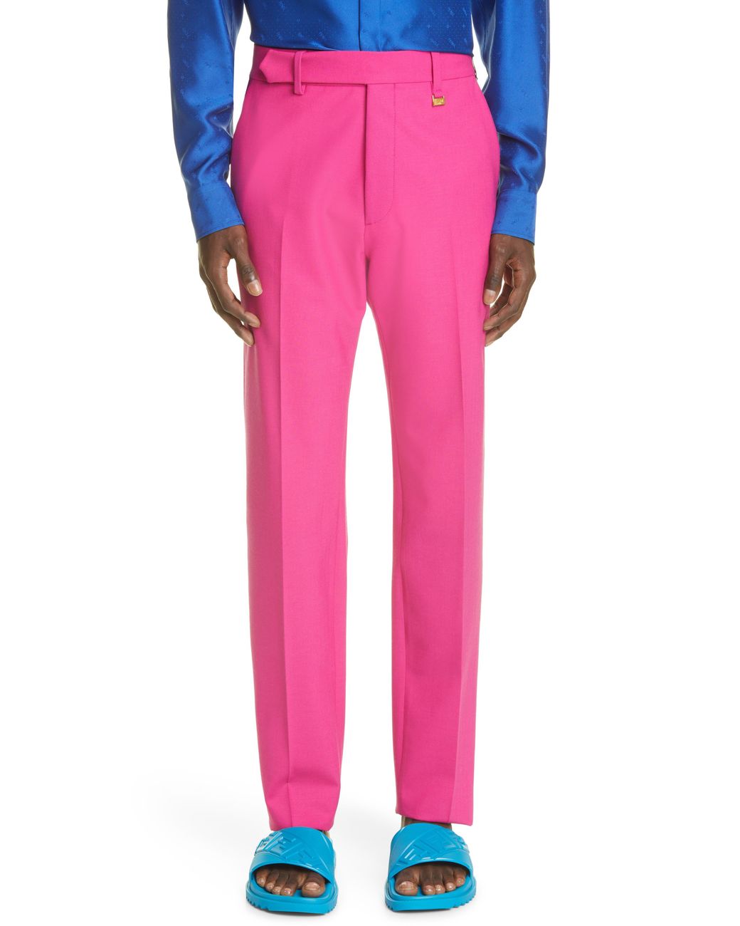Fendi Suit Pants in Pink for Men Lyst