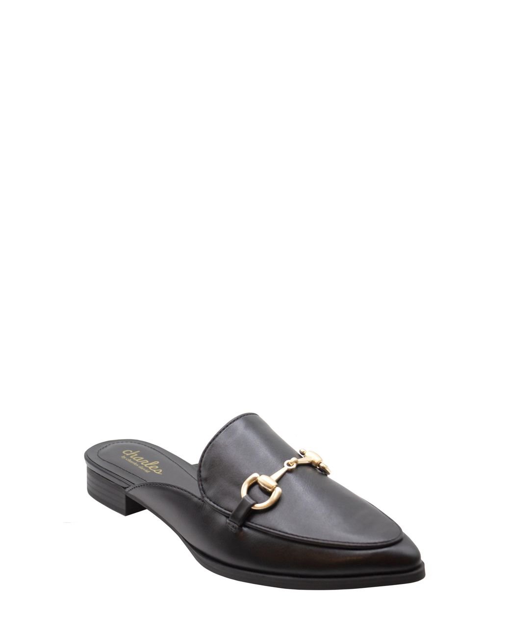 Charles David Eleanor Pointed Toe Mule in Gray Lyst