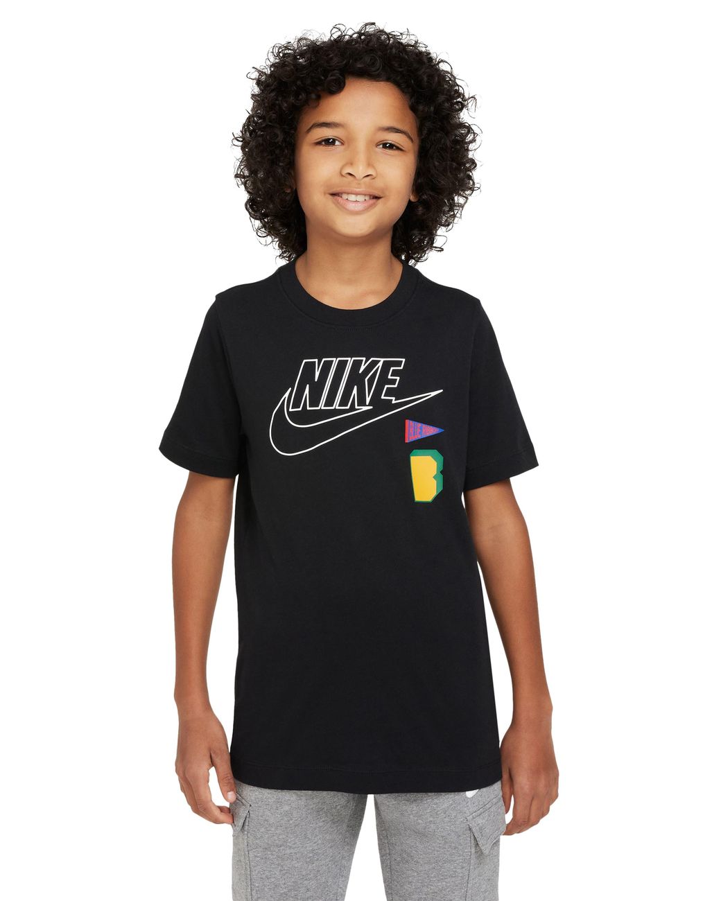 Nike Kids' Sportswear Varsity Swoosh Graphic Tee in Black for Men | Lyst