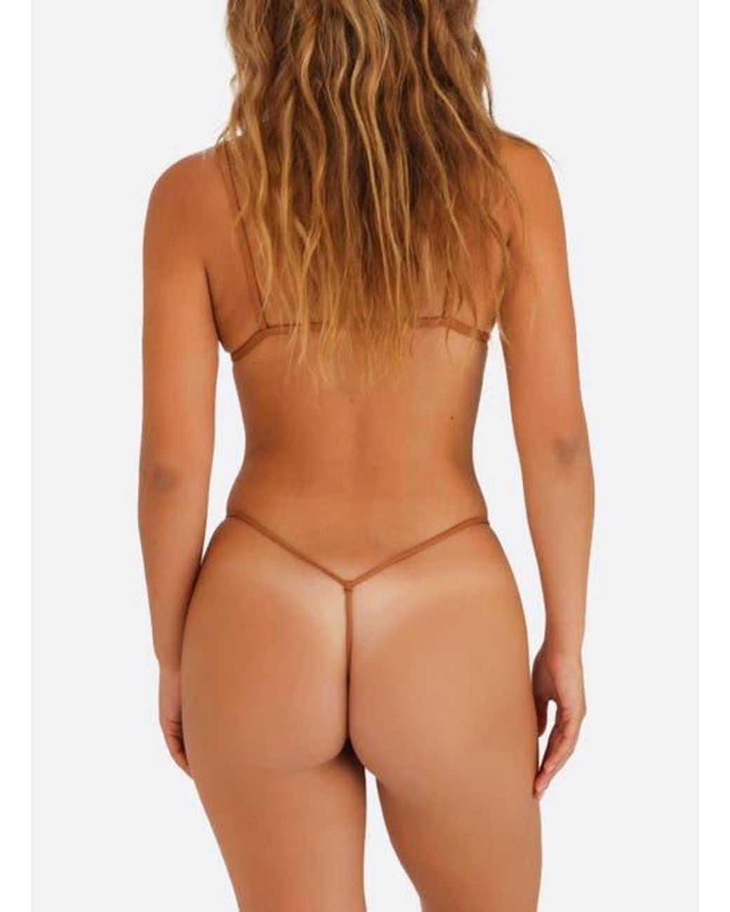 Minimale Animale Brown G Money Thong Bikini Bottom