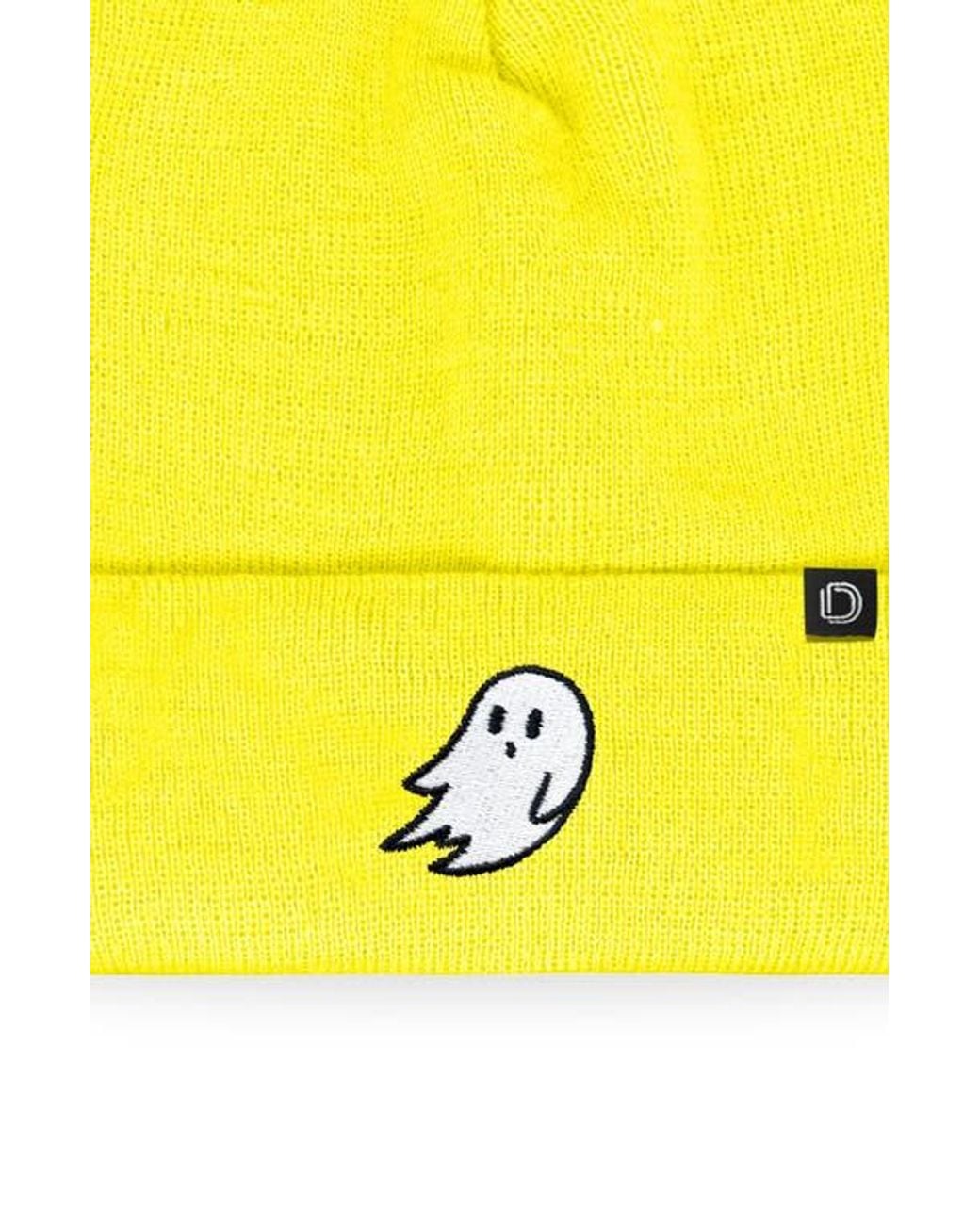 Alix Yellow Ghost Beanie for men