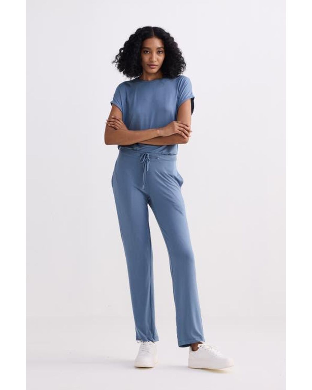 REISTOR Blue Relaxed Fit Tee Set