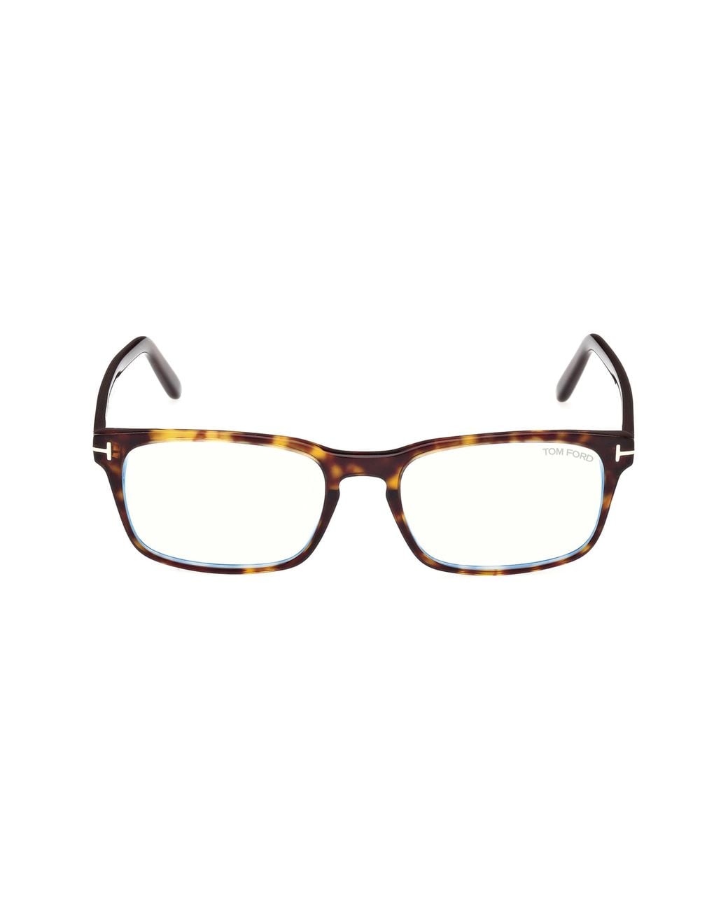 Tom Ford Brown 54Mm Rectangular Light Blocking Glasses for men