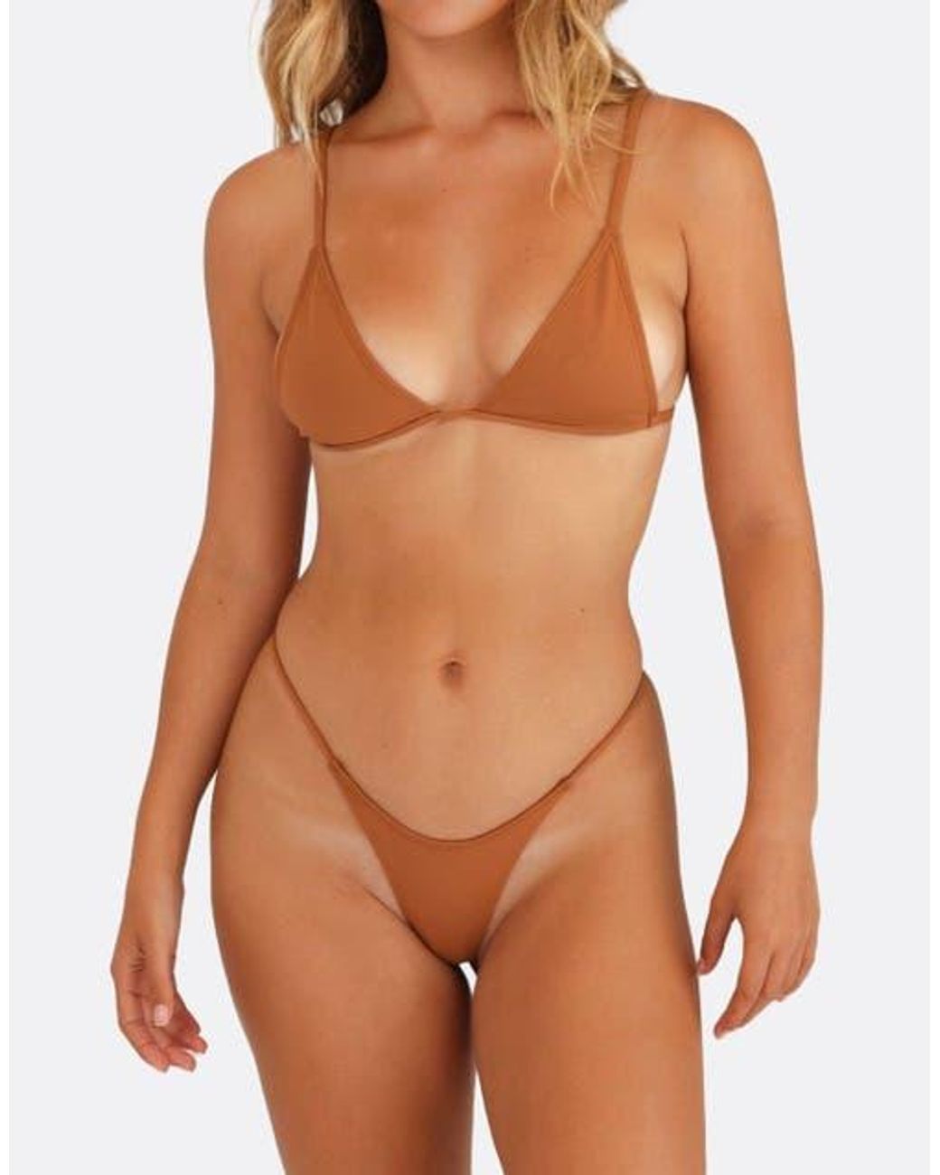 Minimale Animale Brown G Money Thong Bikini Bottom