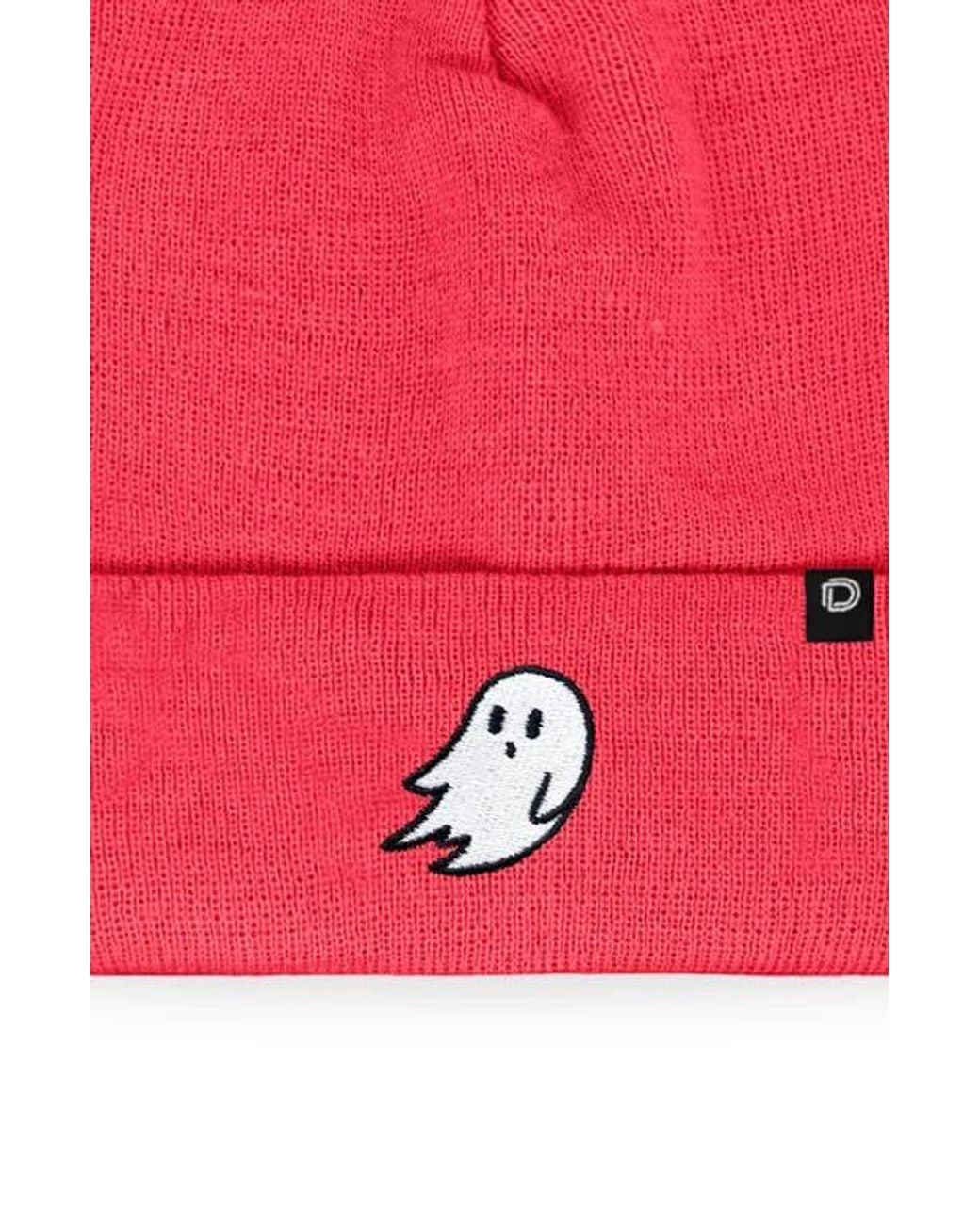 Alix Red Ghost Beanie for men