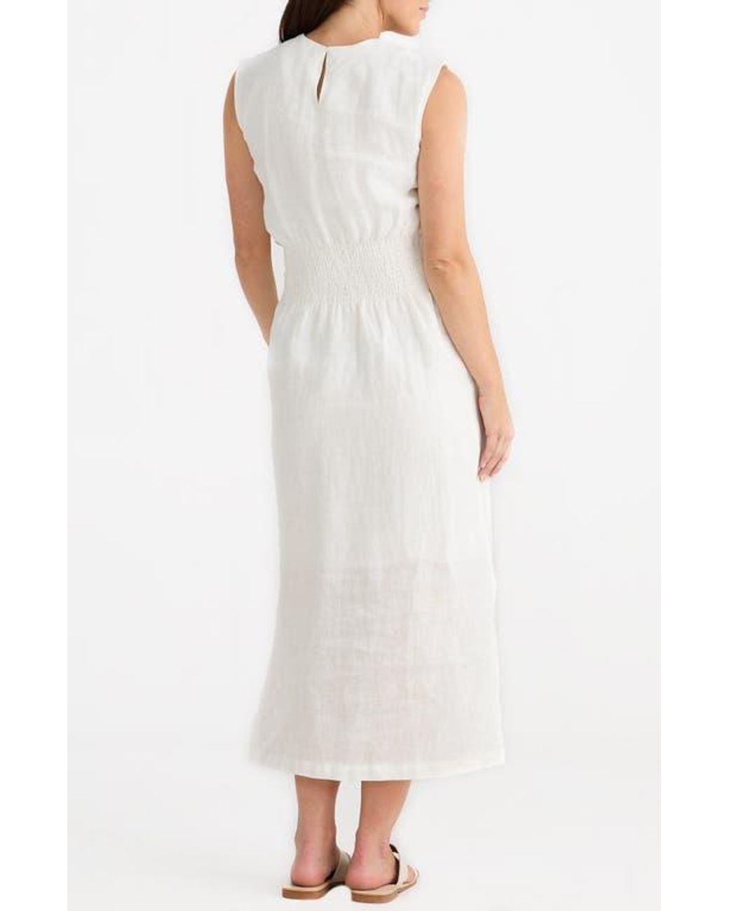 chinese dress ladies Thandie Strapless Dress - Pink Narrow Stripe