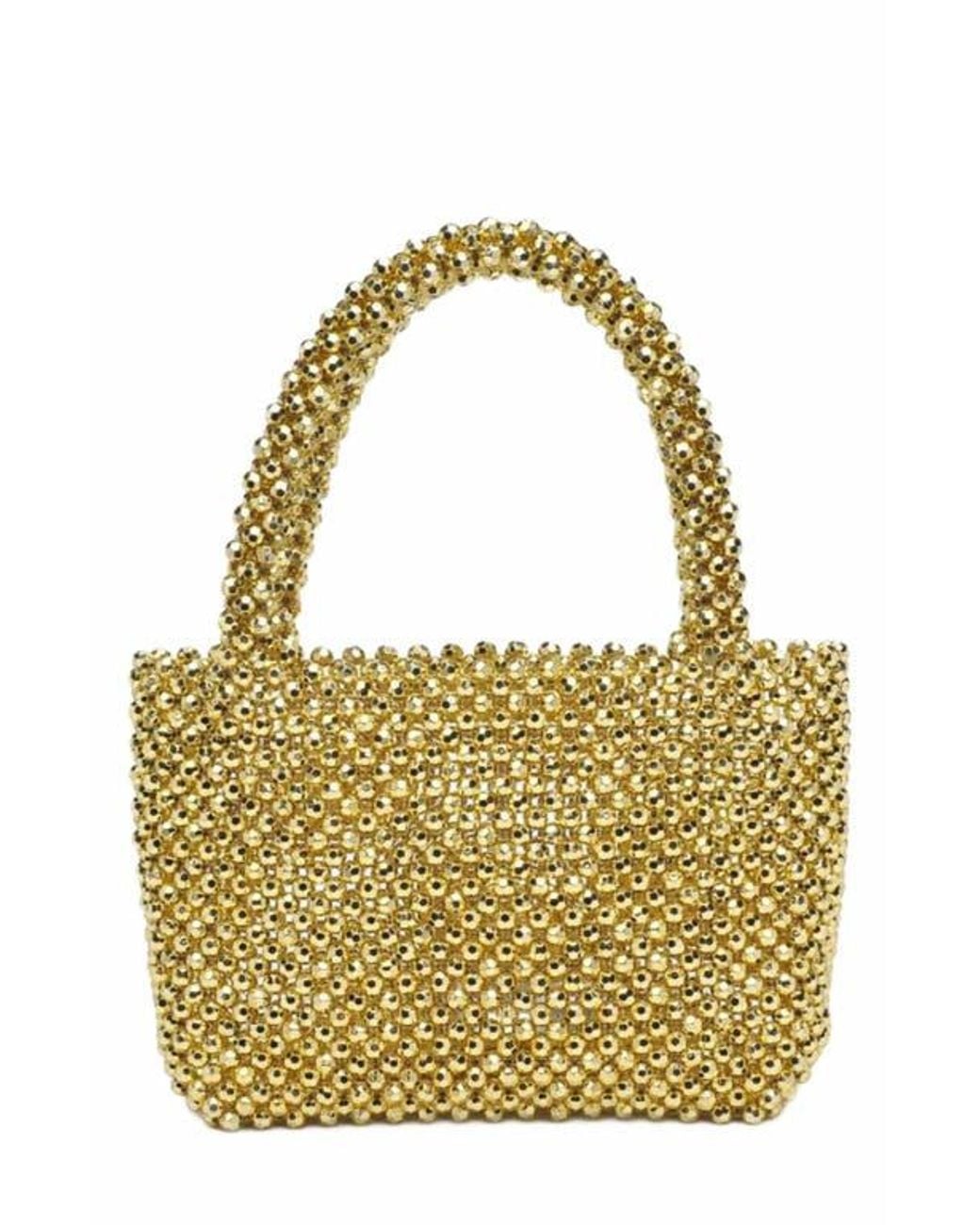 Moda Luxe Metallic Donna Evening Bag