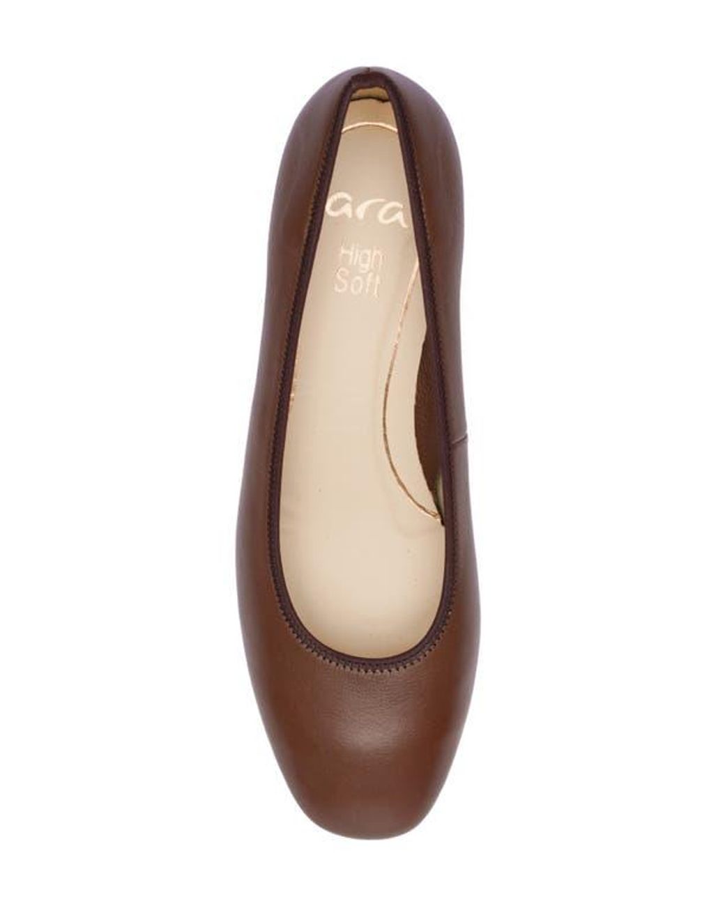 Ara Brown Gypsum Block Heel Pump