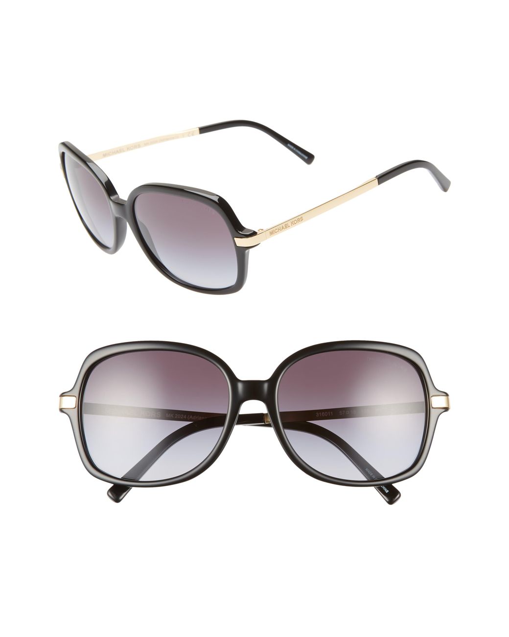 michael kors black square sunglasses