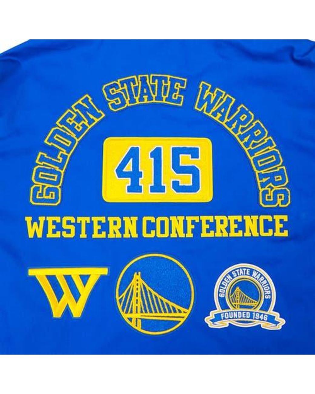 Pro Standard Blue Golden State Warriors Area Code Full-Zip Jacket for men