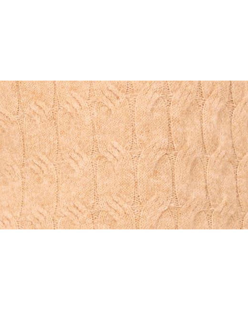 Vince Camuto Blue Layered Look Cable Short Sleeve Sweater