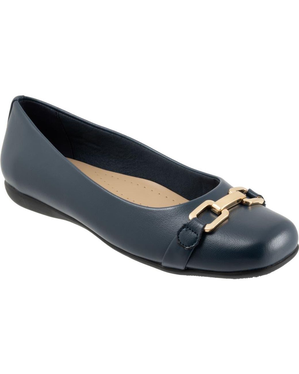 Trotters Blue Sadie Flat