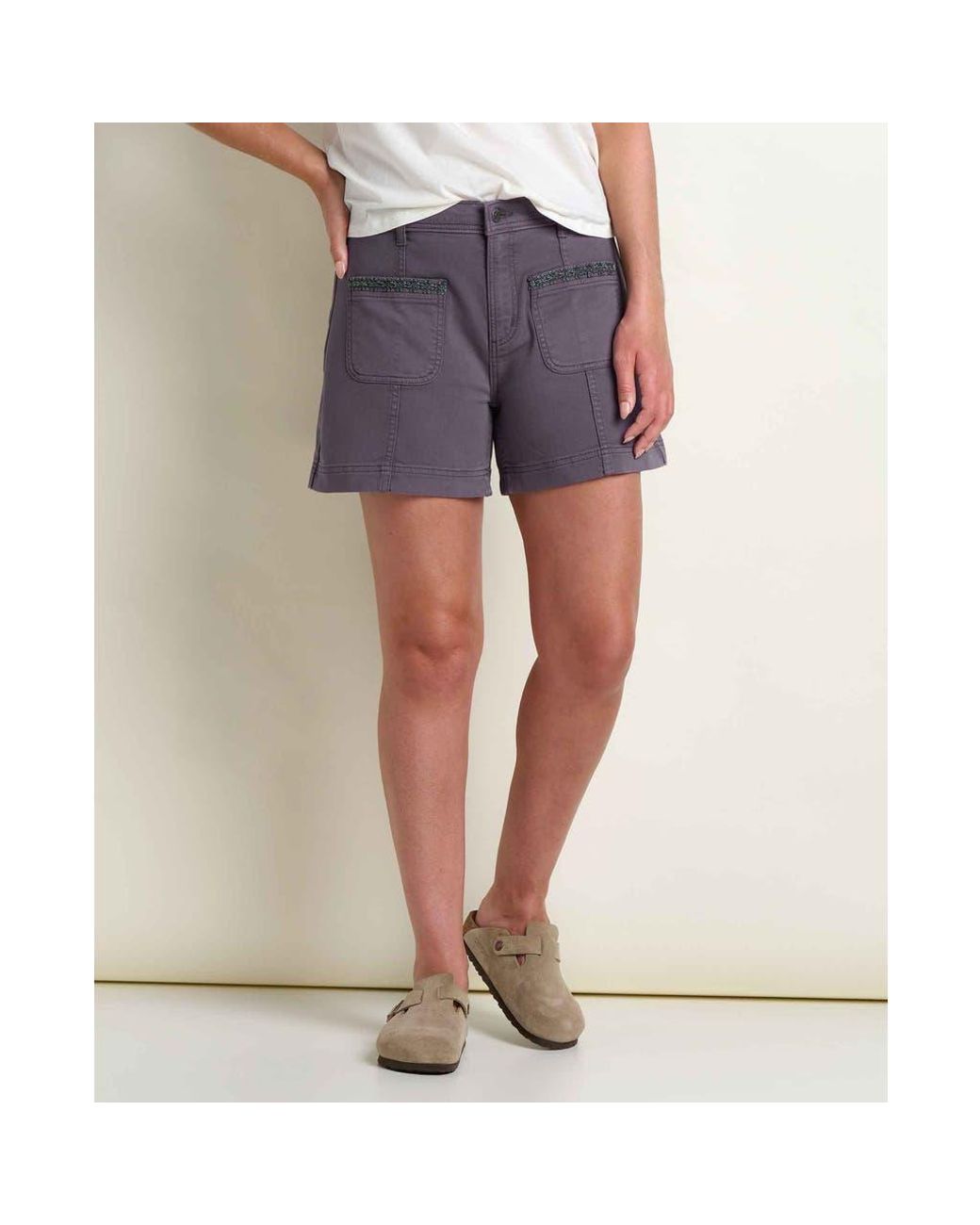Toad & Co. Blue Linden Canvas Short