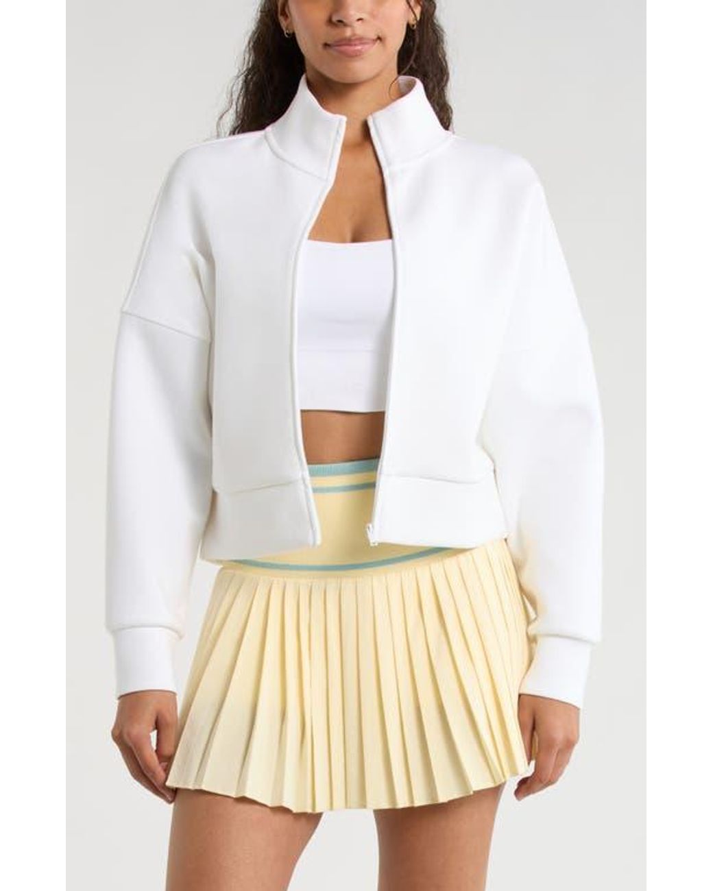 Zella White Boxy Jacket