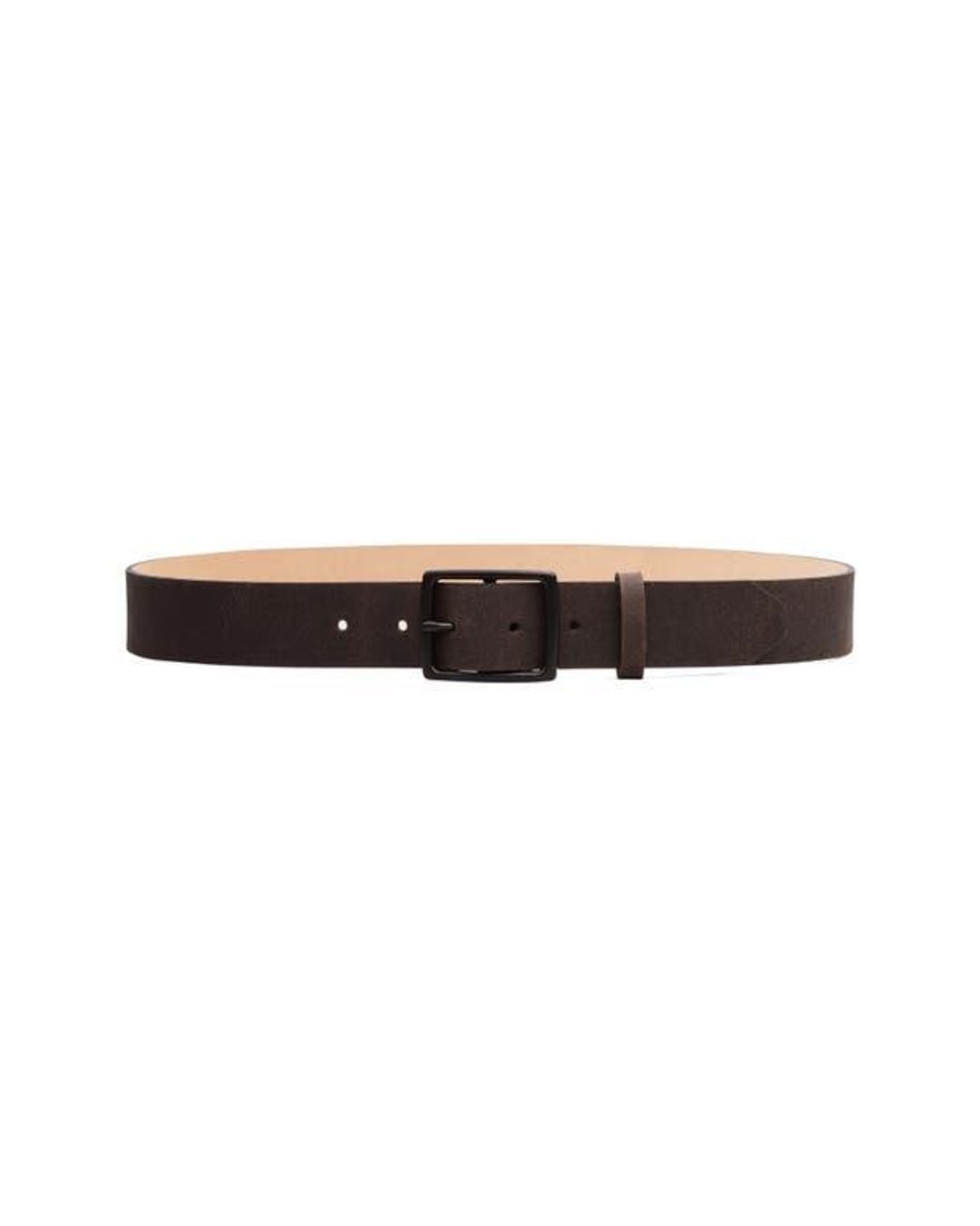 Rag & Bone Brown Rugged Leather Belt for men