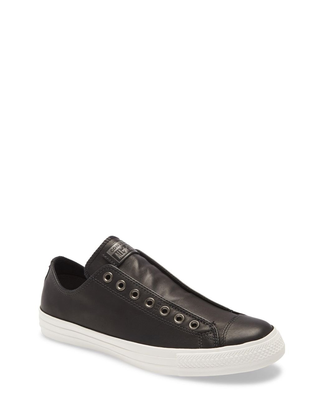 Converse Chuck Taylor All Star Laceless Low Top Sneaker in Black for Men |  Lyst