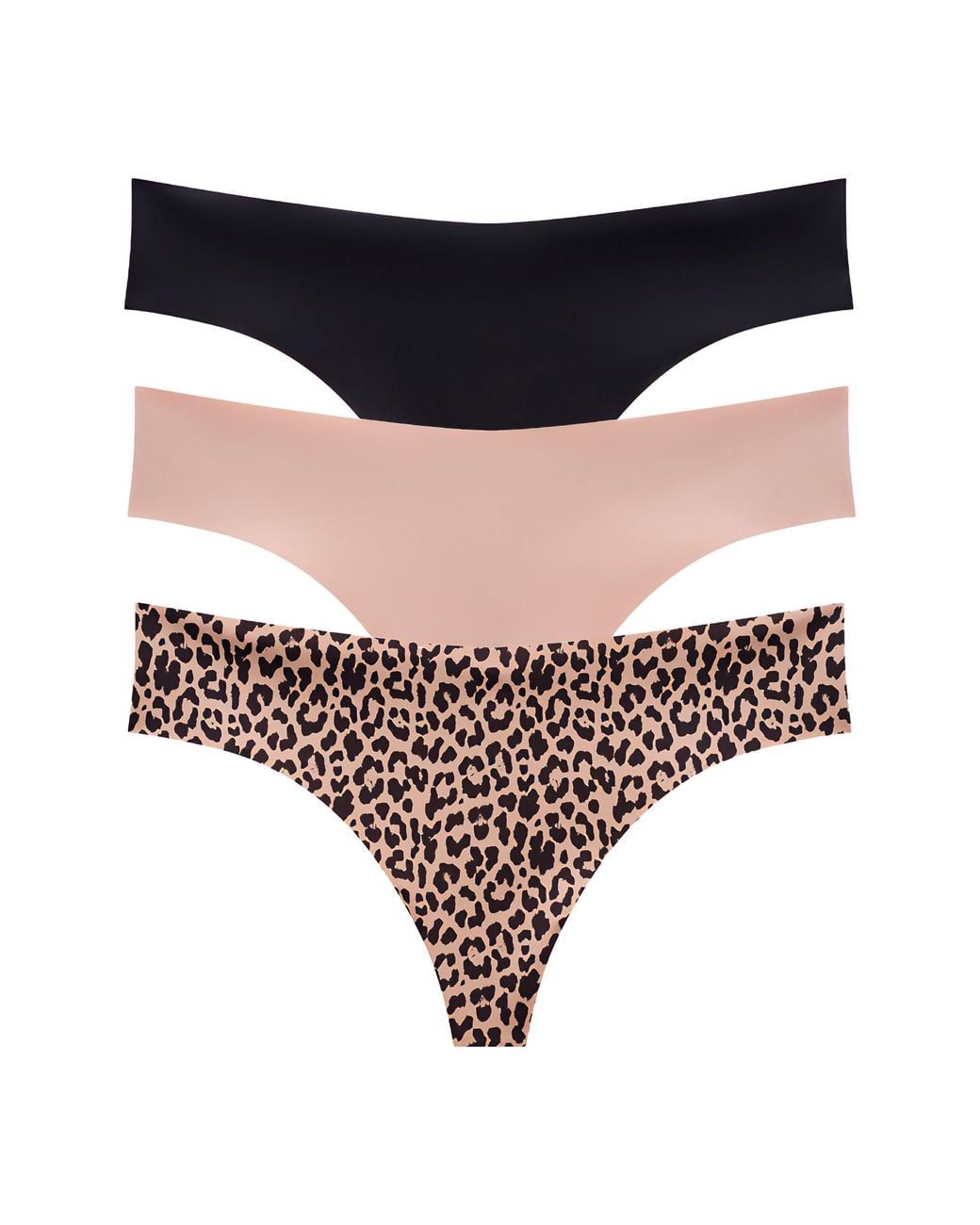 Thirdlove Black Assorted 3-Pack Zero Edge Invisible Thongs