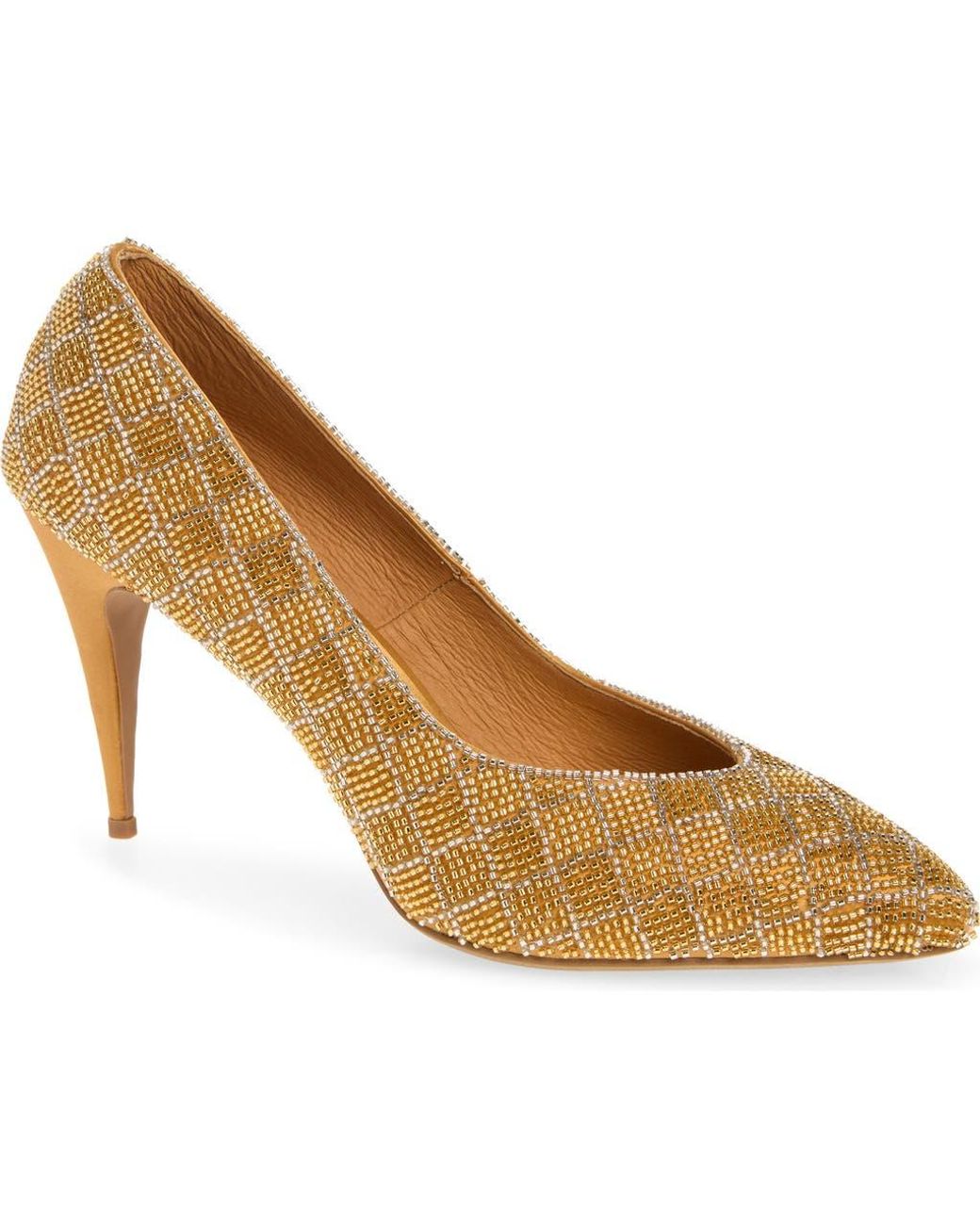 Jeffrey Campbell Metallic Wealth Pump