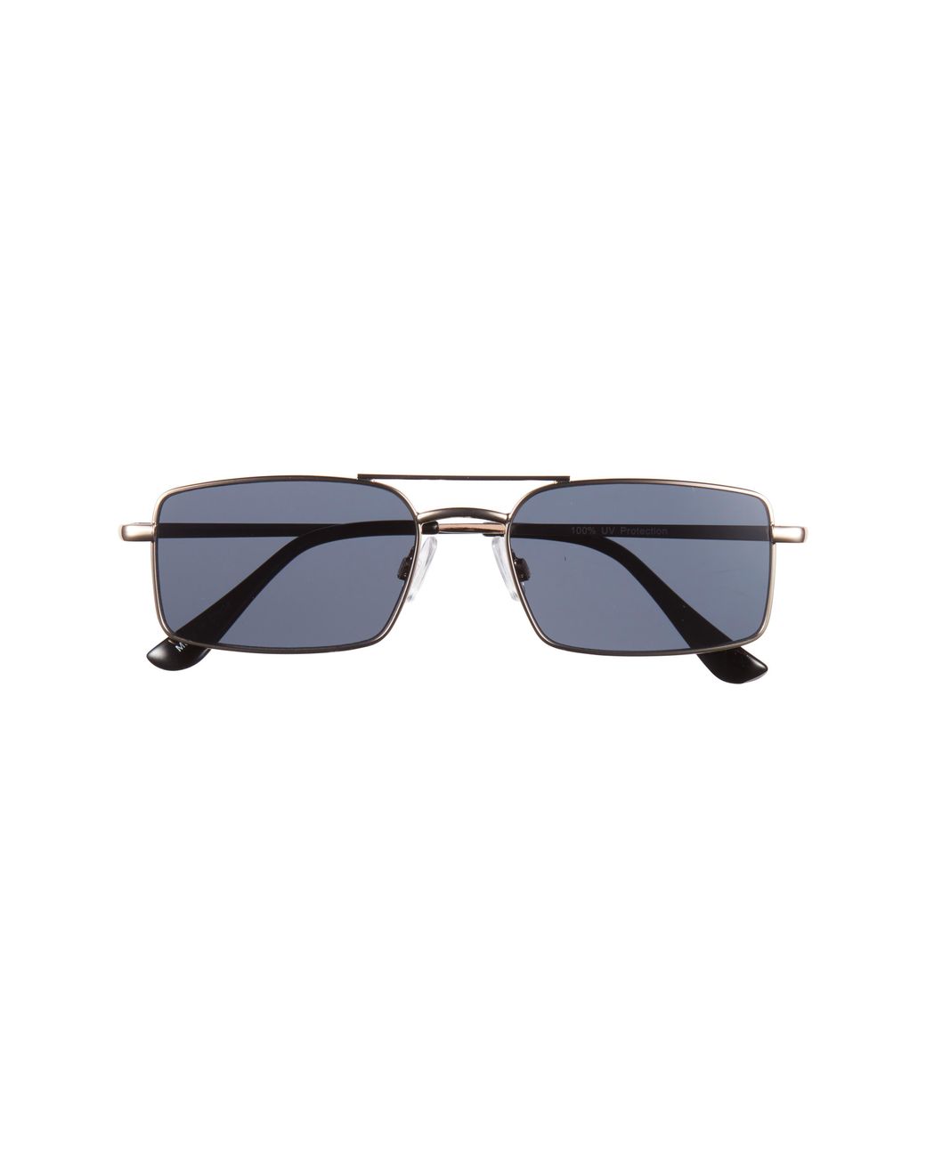 BP. Blue Gradient Rectangular Aviator Sunglasses