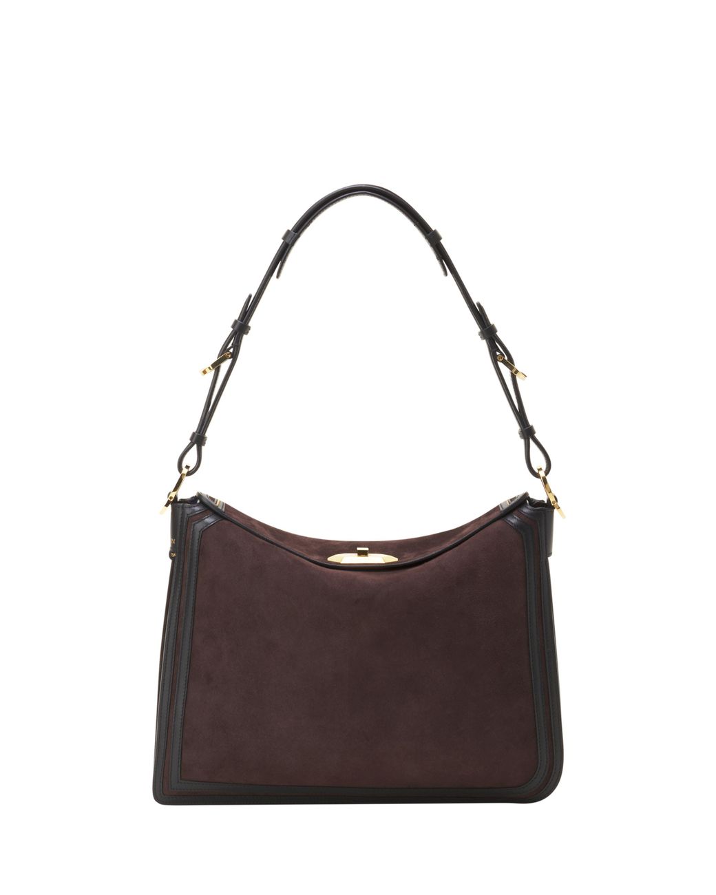 Lanvin Brown Compagnon Asymmetrical Bag