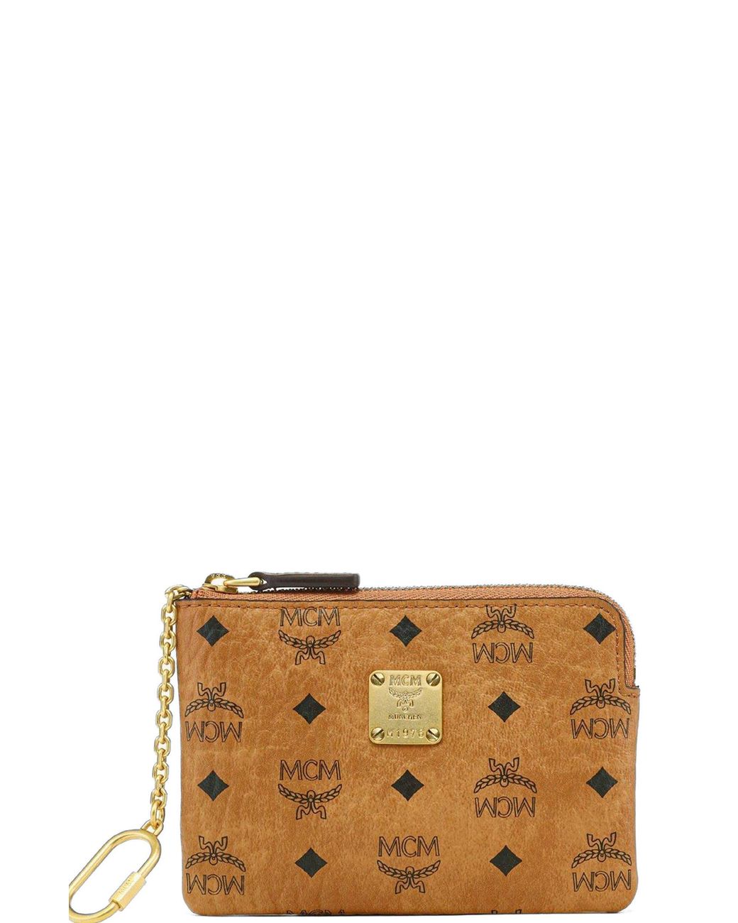 MCM White Aren Card Pouch
