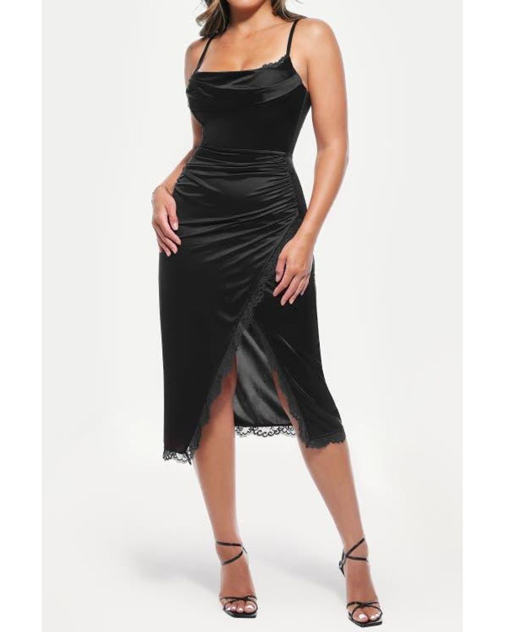 polo black dress Paneled Satin essentials Hot long sleeved black Size:14-16/1X