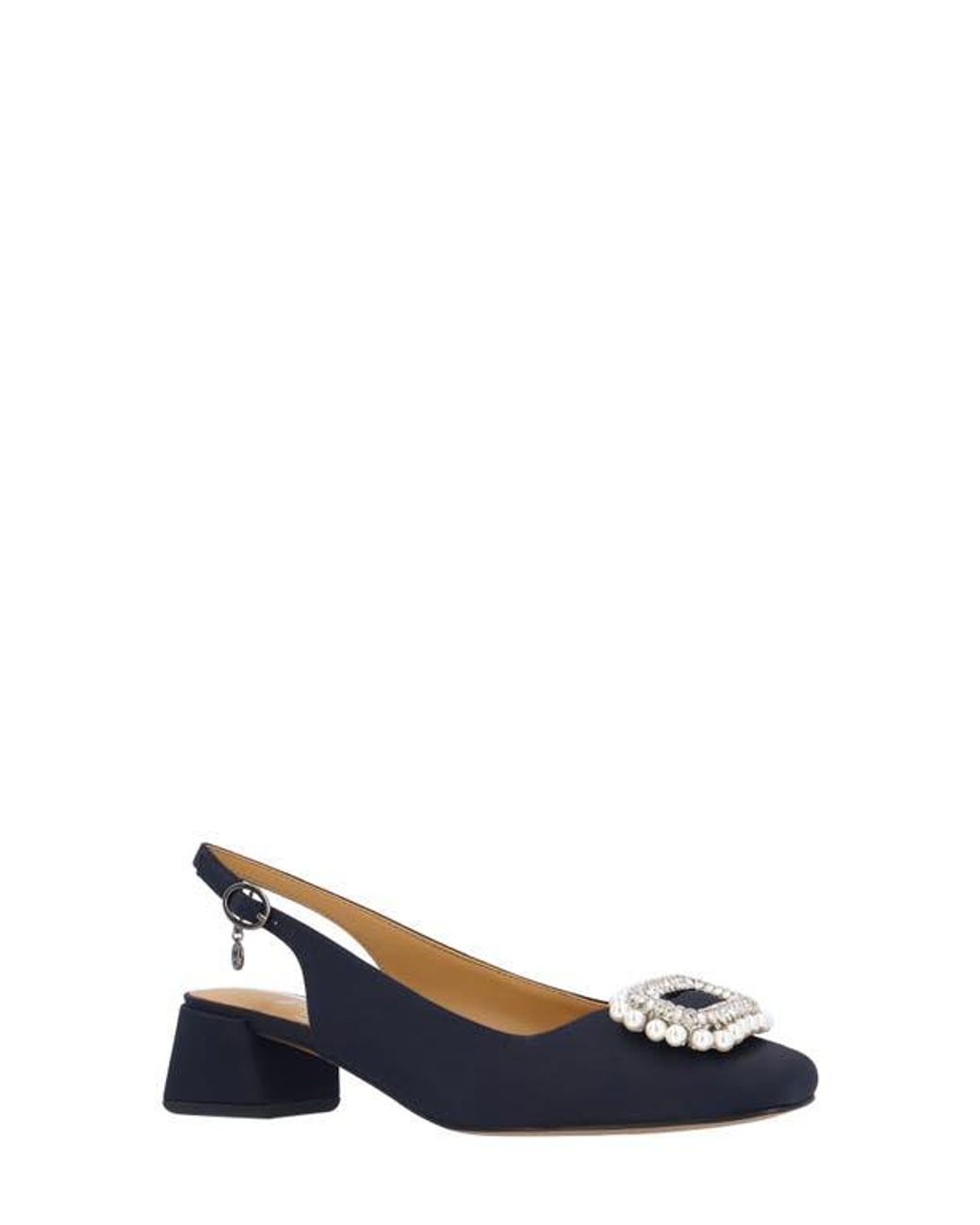 J. Reneé Blue Eudora Embellished Slingback Pump