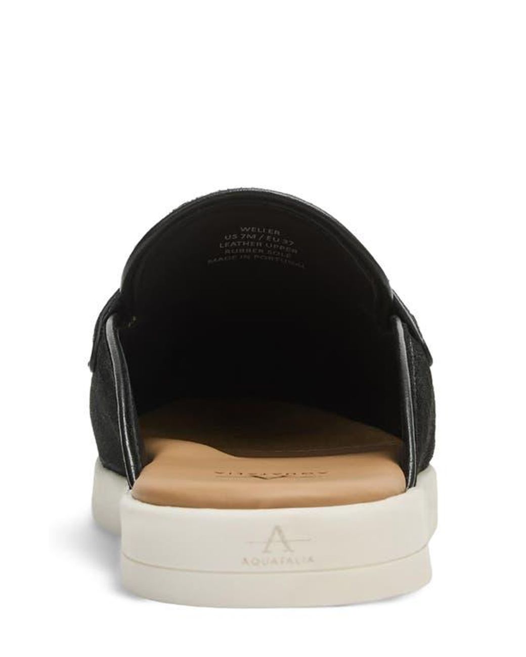 Aquatalia Weller Weatherproof Mule in Black | Lyst
