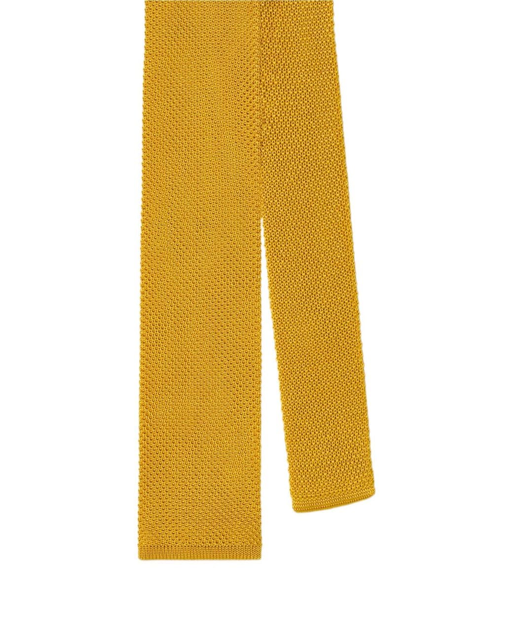Robert Talbott Yellow Redford Silk Knit Necktie for men