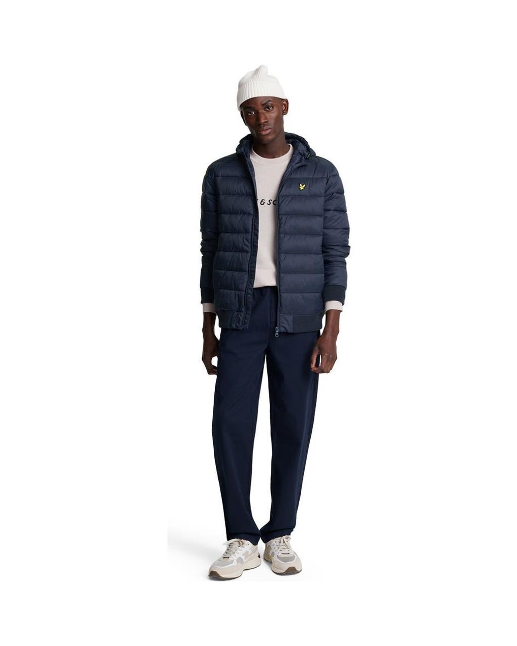 Lyle & Scott Blue Puffer Jacket for men