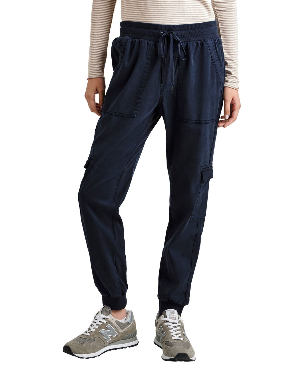 Splendid Blue Jaclyn Drawstring Waist Joggers
