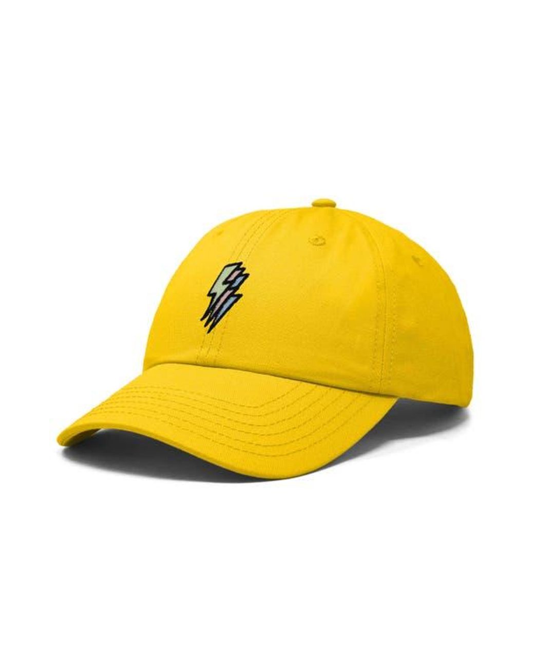 Alix Yellow Lightning Cap for men
