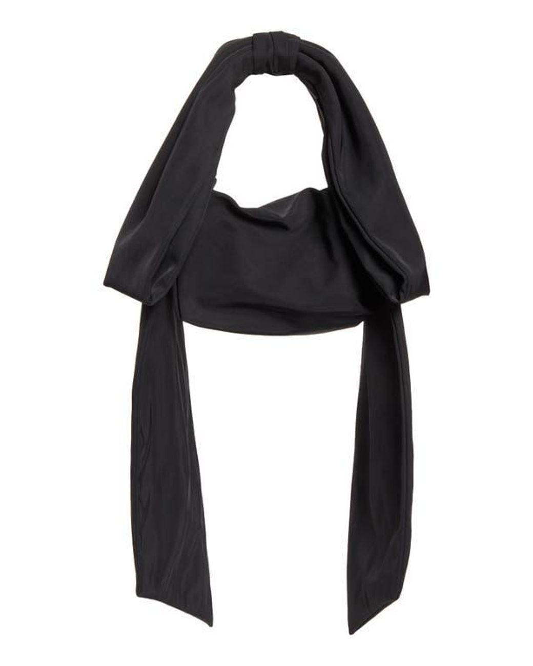 Sandy Liang Bow Satin Belt Bag in Black | Lyst display picture 2