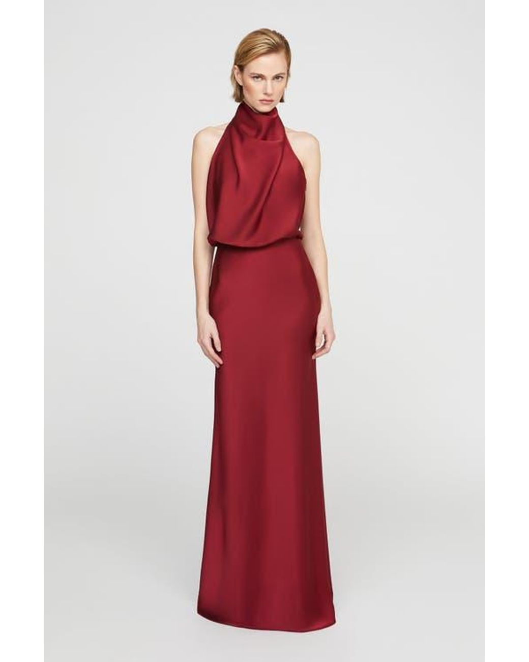 halston red dress Sage Dark Wrap Evening Party FOX Fall Party TCD7540 but just dress in it 1970s Halston Red Silk Polka