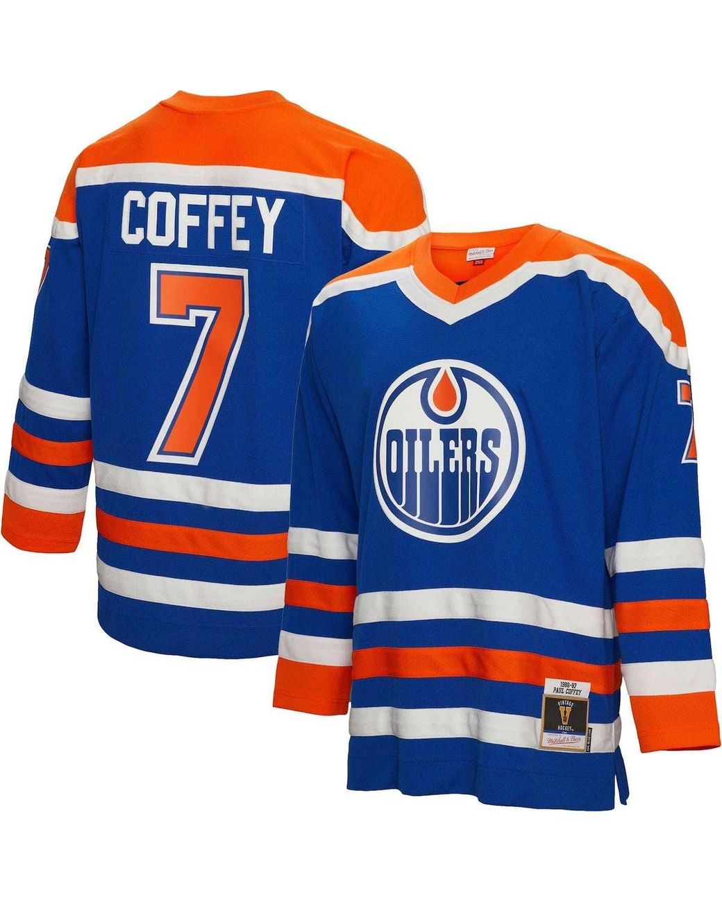 Mitchell & Ness Paul Coffey Royal Edmonton Oilers 1986 Blue Line Player