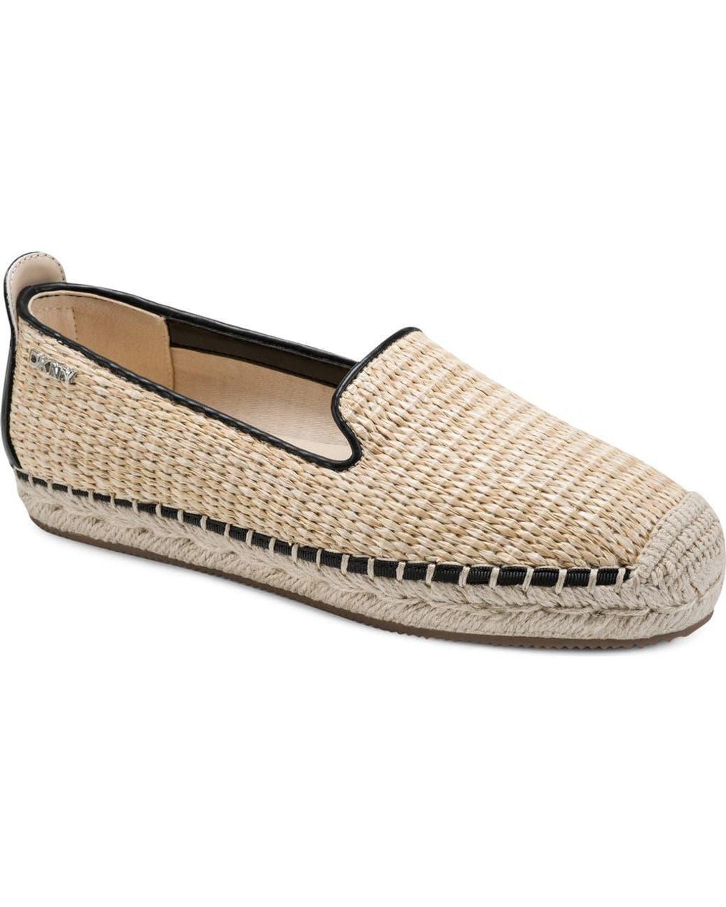 DKNY White Mallandra Platform Espadrille Flat