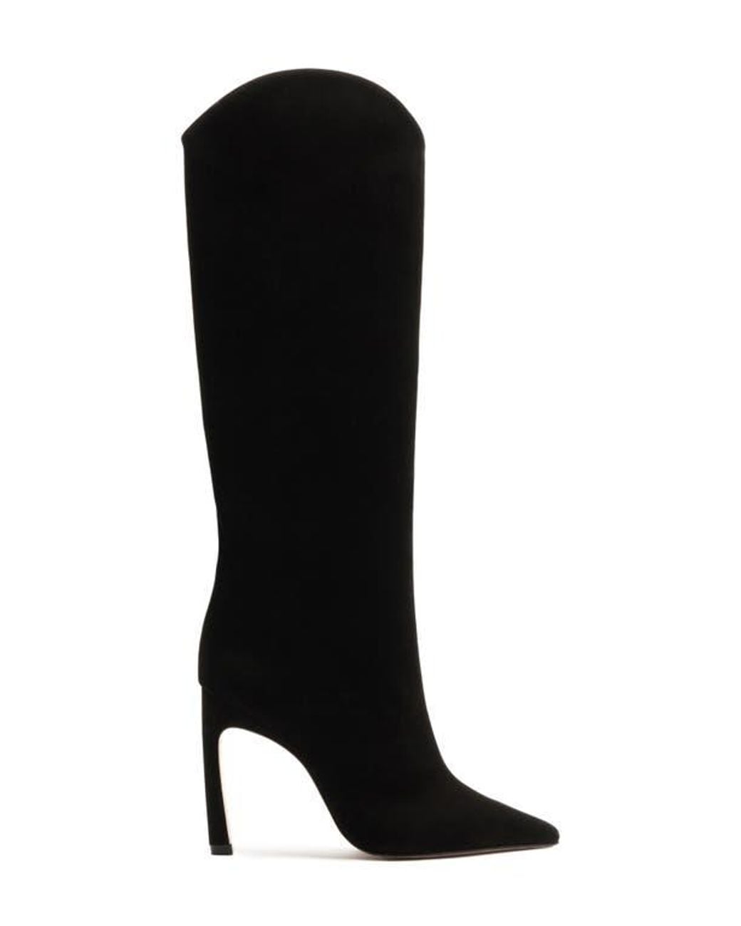 SCHUTZ SHOES Black Maryana Pointed Toe Boot