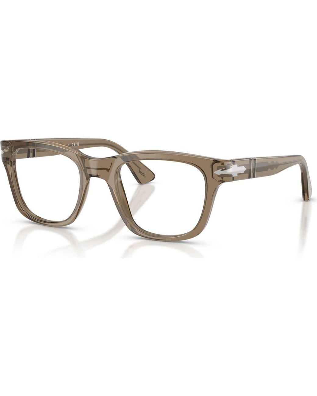Persol Metallic 51Mm Square Optical Glasses