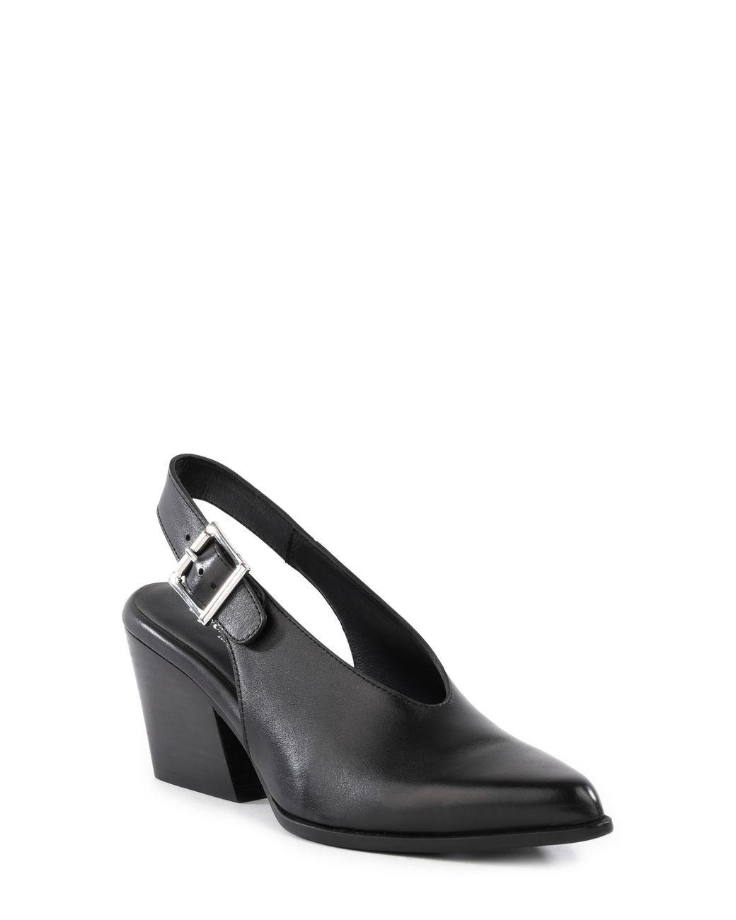 Seychelles Black Baby Faced Slingback Pump