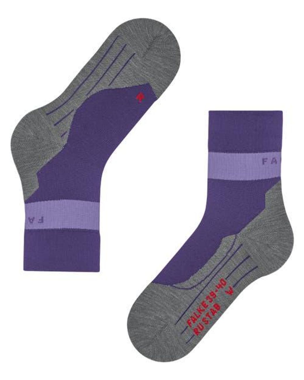 Falke Blue Ru Compression Stabilizing Running Socks