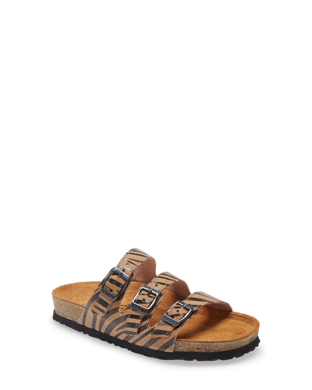 Naot Womens Austin Three Strap Sandal- Sand Stone Suede | Cleary's Shoes & Boots