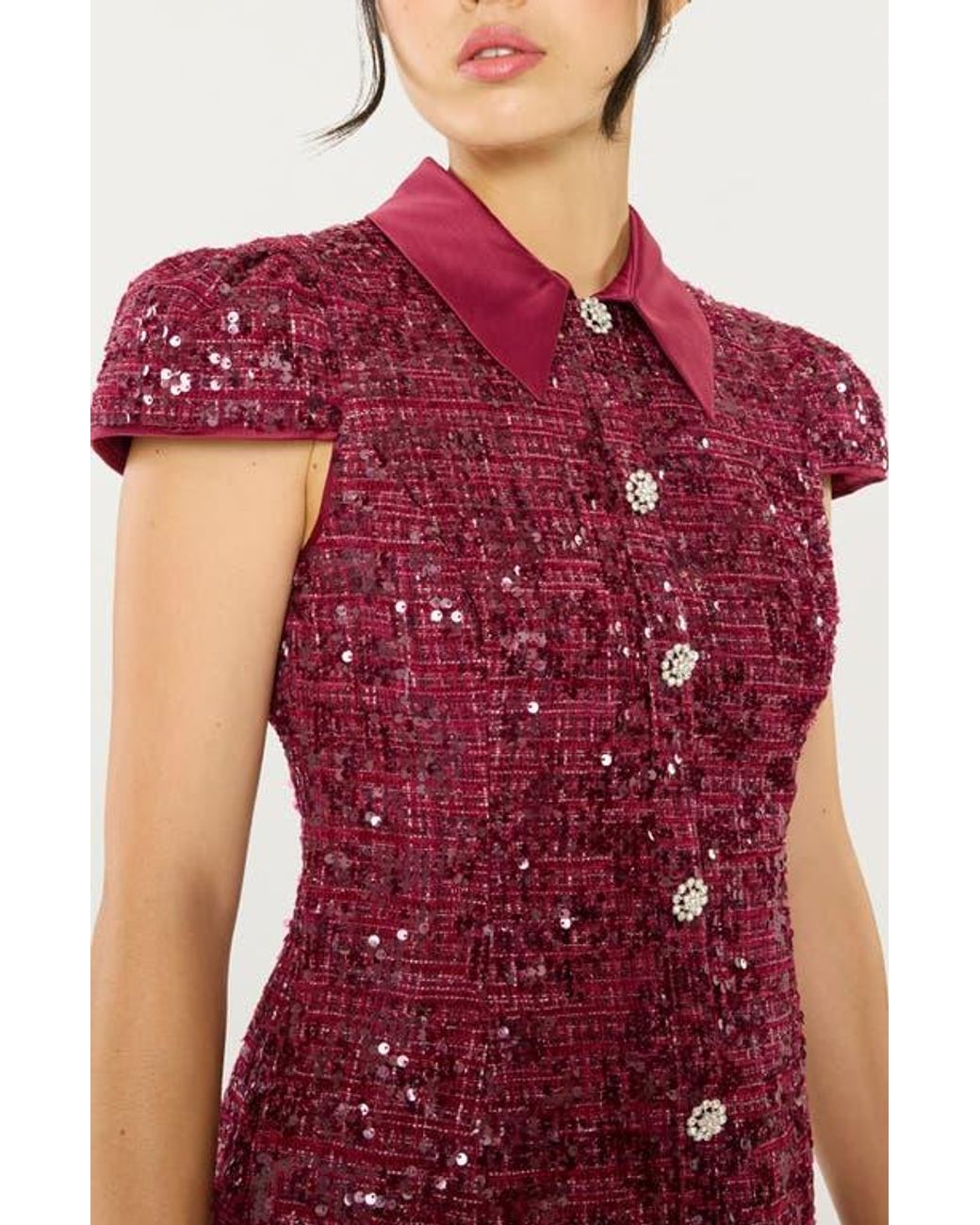 Likely Red Estella Sequin Minidress