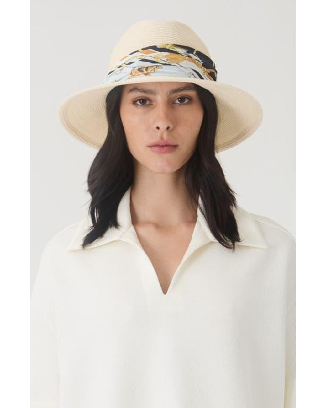 Eugenia Kim White Courtney Straw Fedora