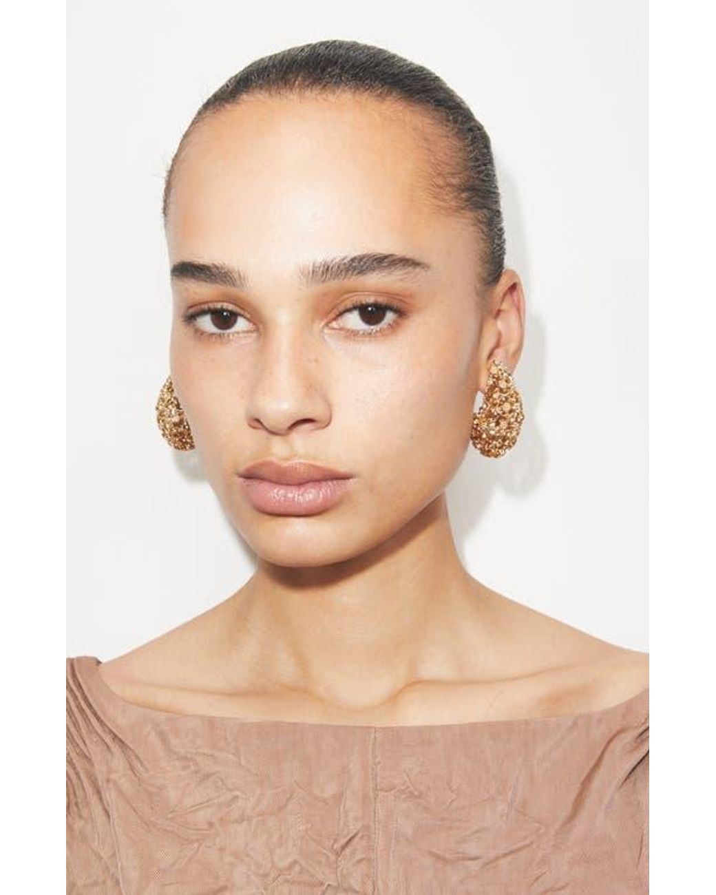 Tory Burch Metallic Filigree Wave Earrings