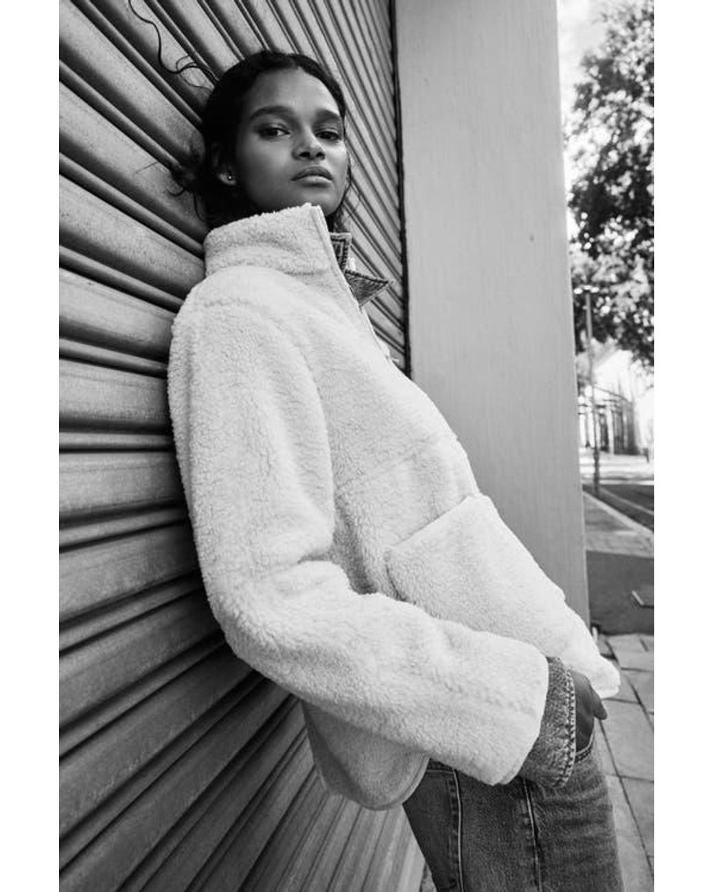 H&M Natural Teddy Jacket