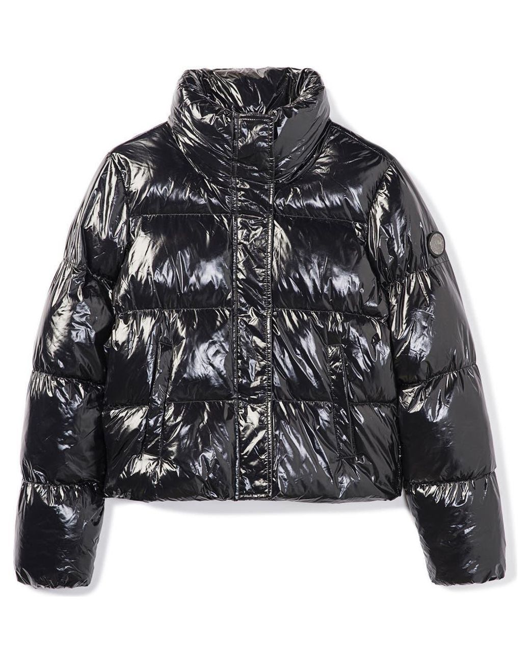 Noize Black Coco Crop Water Resistant Puffer Jacket