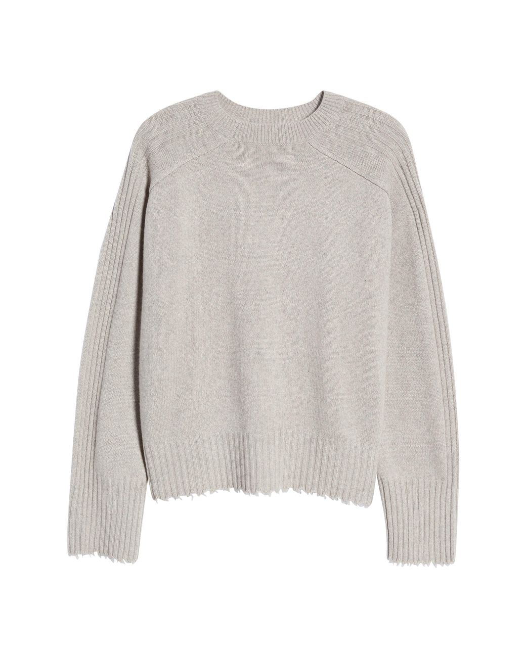 AllSaints Women's Gray Kiera Cashmere Blend Crewneck Sweater